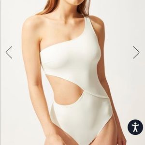 Brand new Solid and Striped one piece swimsuit